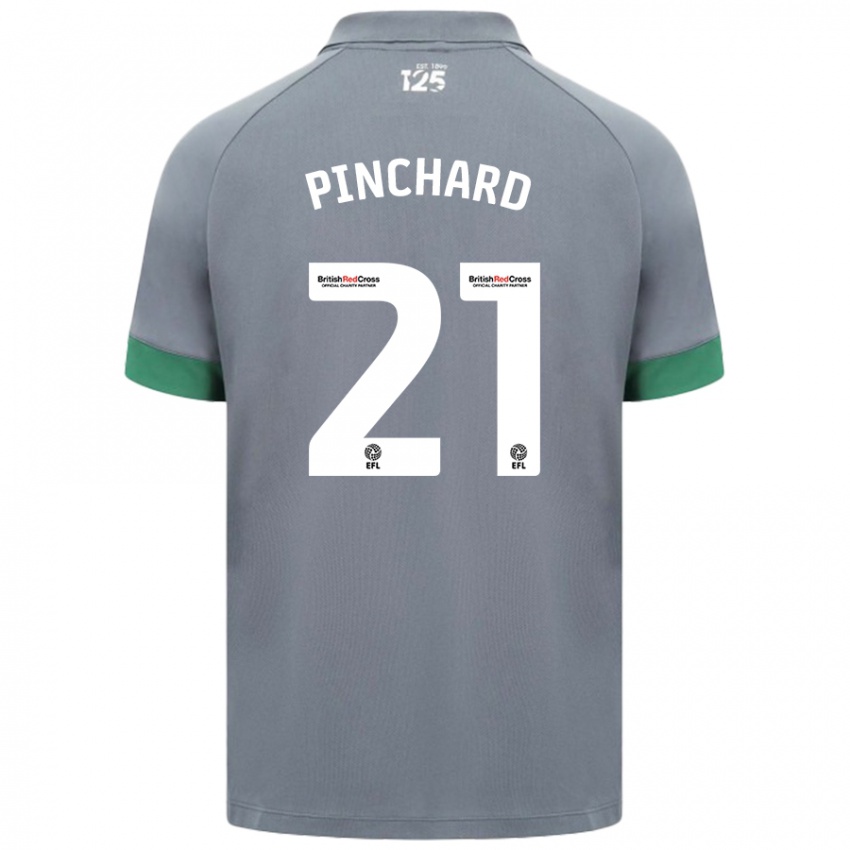 Uomo Maglia Cerys Pinchard #21 Grigio Scuro Kit Gara Away 2024/25 Maglietta