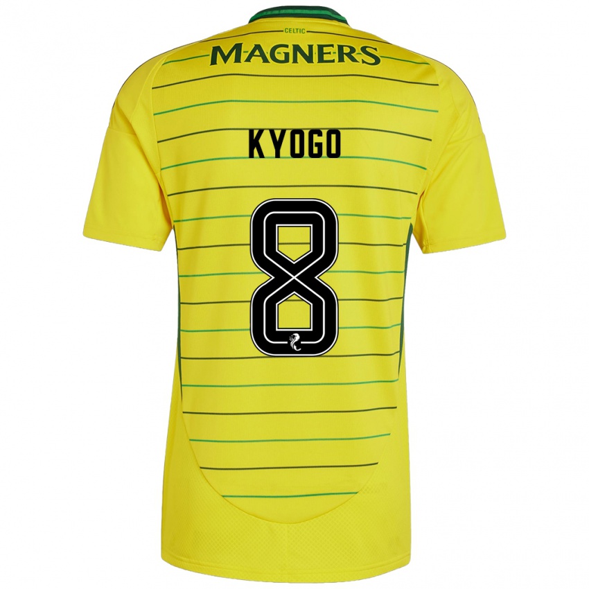 Uomo Maglia Kyogo Furuhashi #8 Giallo Kit Gara Away 2024/25 Maglietta