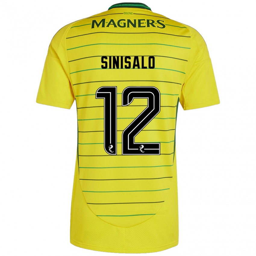 Uomo Maglia Viljami Sinisalo #12 Giallo Kit Gara Away 2024/25 Maglietta