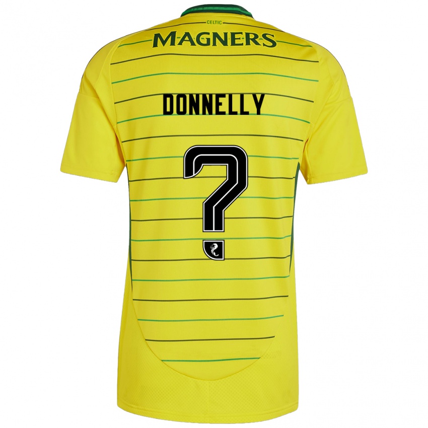 Uomo Maglia Jacob Donnelly #0 Giallo Kit Gara Away 2024/25 Maglietta