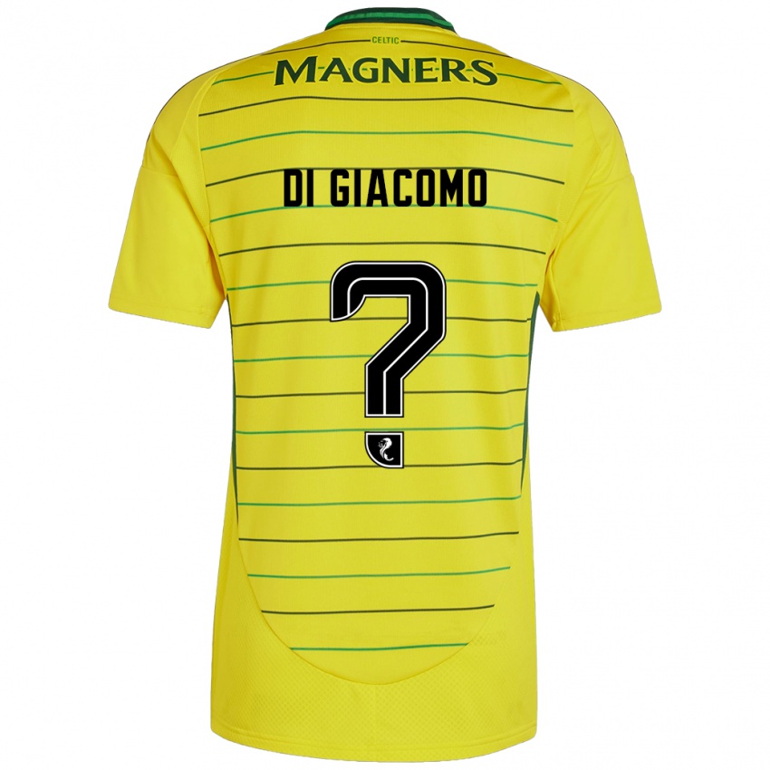 Uomo Maglia Rocco Di Giacomo #0 Giallo Kit Gara Away 2024/25 Maglietta