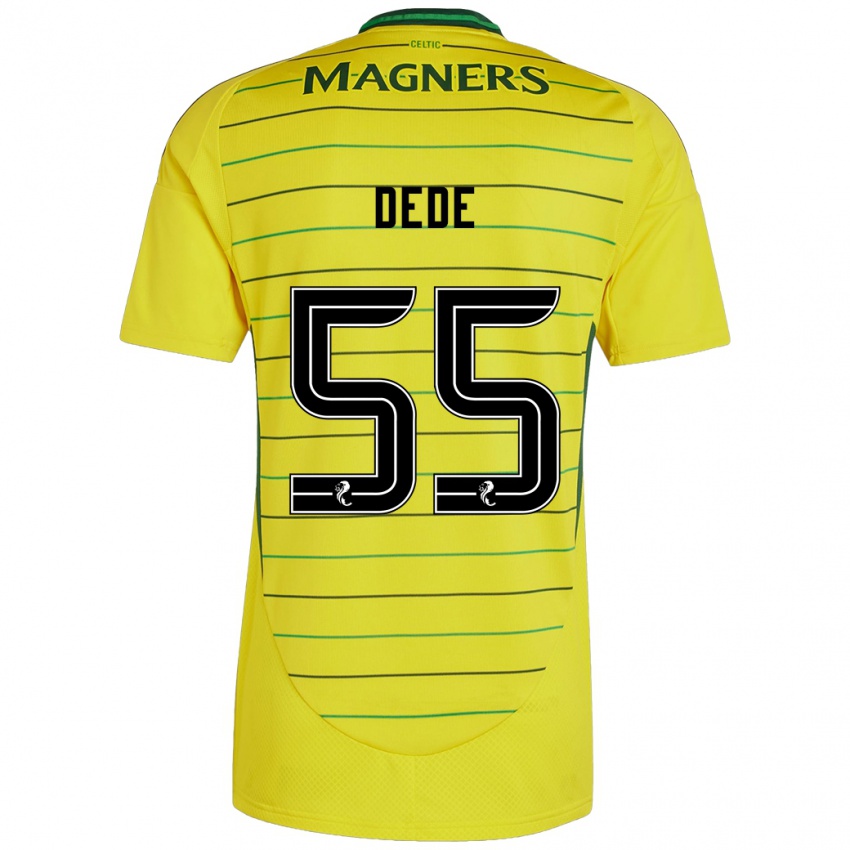 Uomo Maglia Josh Dede #55 Giallo Kit Gara Away 2024/25 Maglietta