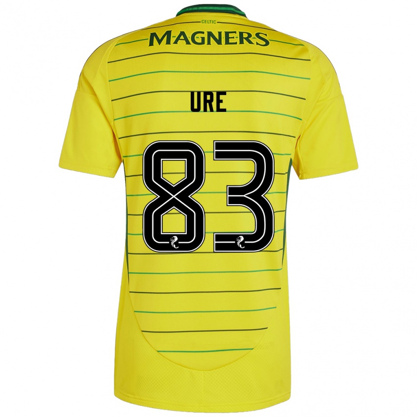 Uomo Maglia Kyle Ure #83 Giallo Kit Gara Away 2024/25 Maglietta