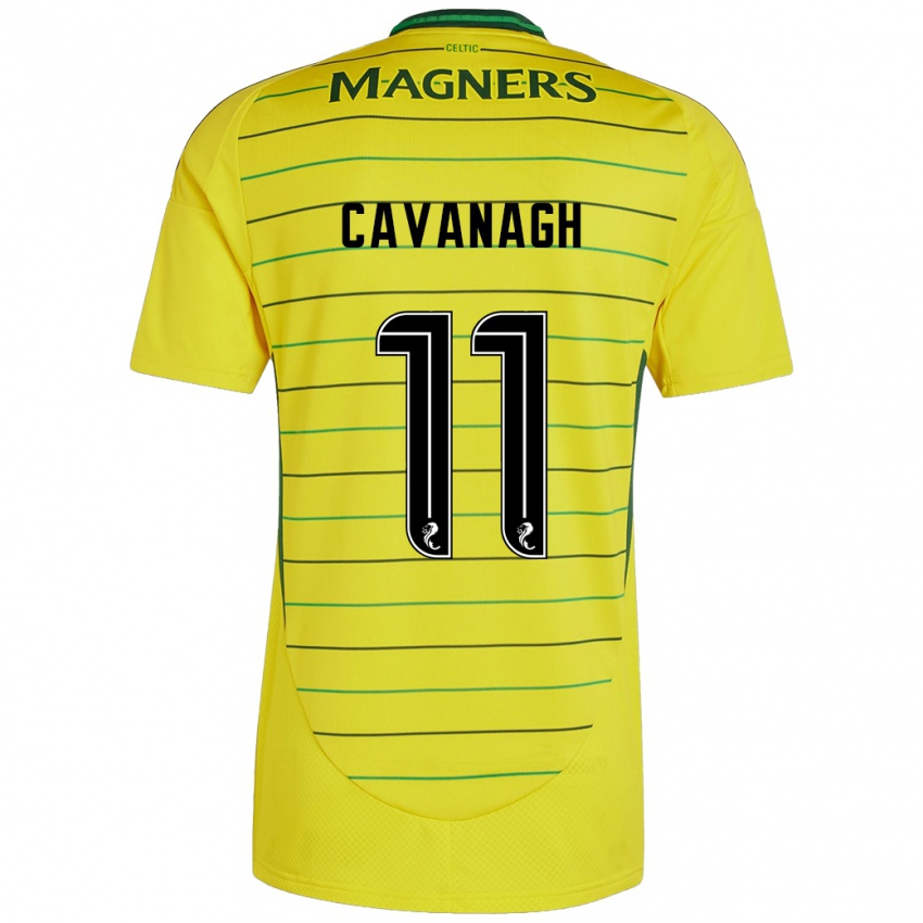 Uomo Maglia Colette Cavanagh #11 Giallo Kit Gara Away 2024/25 Maglietta