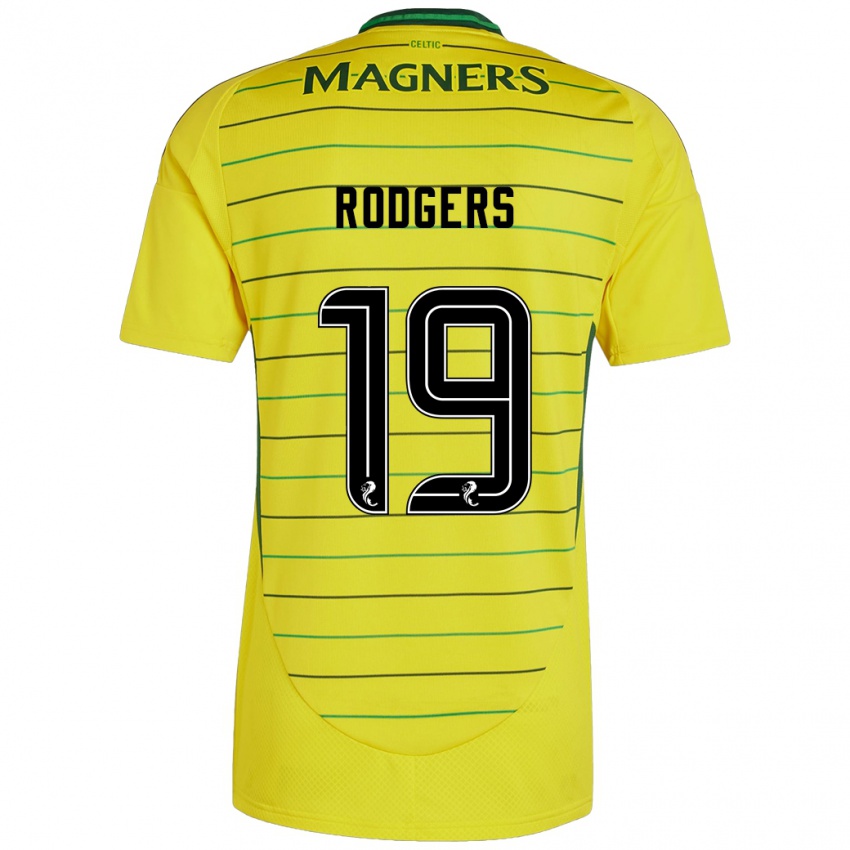 Uomo Maglia Lisa Rodgers #19 Giallo Kit Gara Away 2024/25 Maglietta