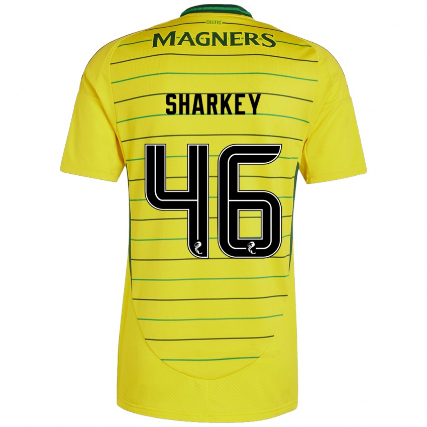 Uomo Maglia Amy Sharkey #46 Giallo Kit Gara Away 2024/25 Maglietta