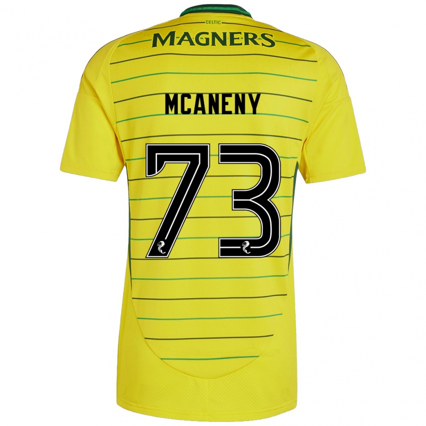 Uomo Maglia Maria Mcaneny #73 Giallo Kit Gara Away 2024/25 Maglietta