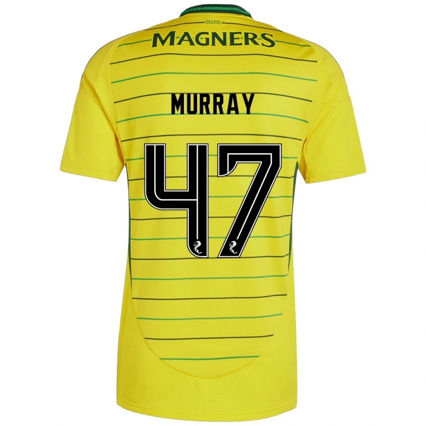 Uomo Maglia Dane Murray #47 Giallo Kit Gara Away 2024/25 Maglietta