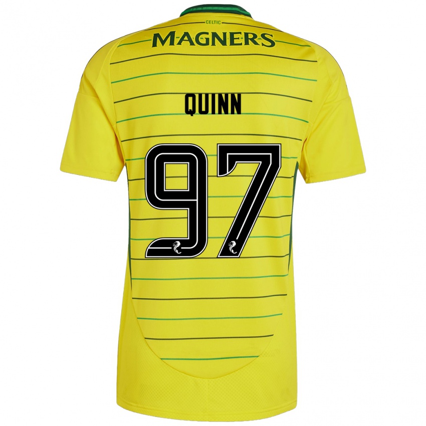 Uomo Maglia Ben Quinn #97 Giallo Kit Gara Away 2024/25 Maglietta