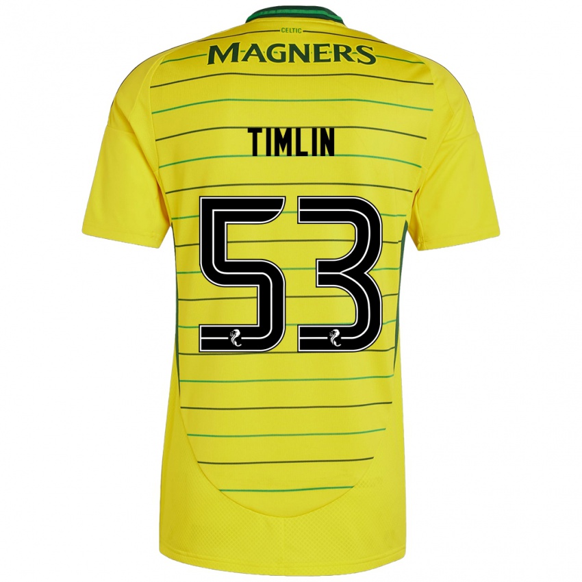 Uomo Maglia Sophie Timlin #53 Giallo Kit Gara Away 2024/25 Maglietta