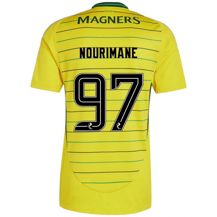 Uomo Maglia Addi Nourimane #97 Giallo Kit Gara Away 2024/25 Maglietta