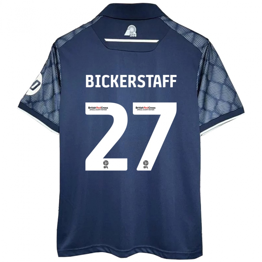 Uomo Maglia Jake Bickerstaff #27 Nero Kit Gara Away 2024/25 Maglietta