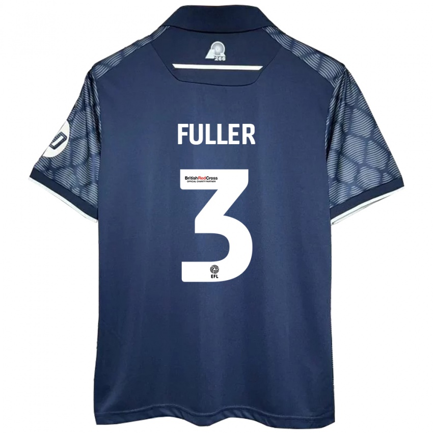 Uomo Maglia Olivia Fuller #3 Nero Kit Gara Away 2024/25 Maglietta