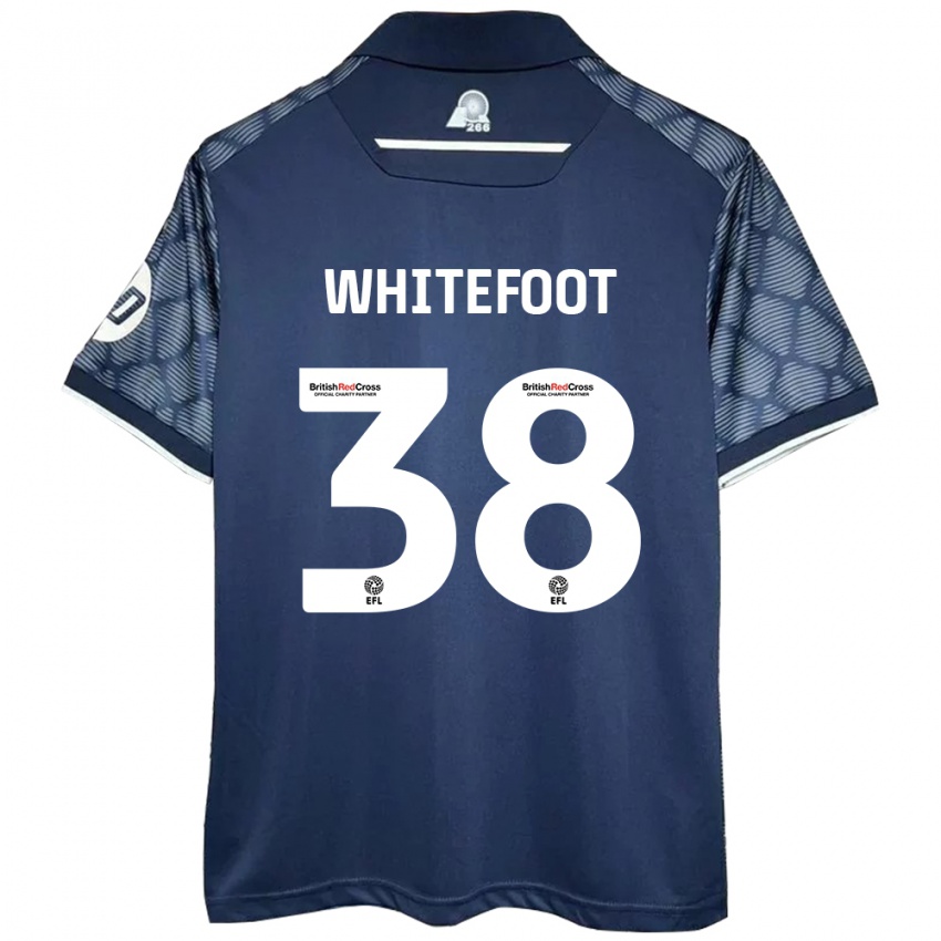 Uomo Maglia Lily Whitefoot #38 Nero Kit Gara Away 2024/25 Maglietta