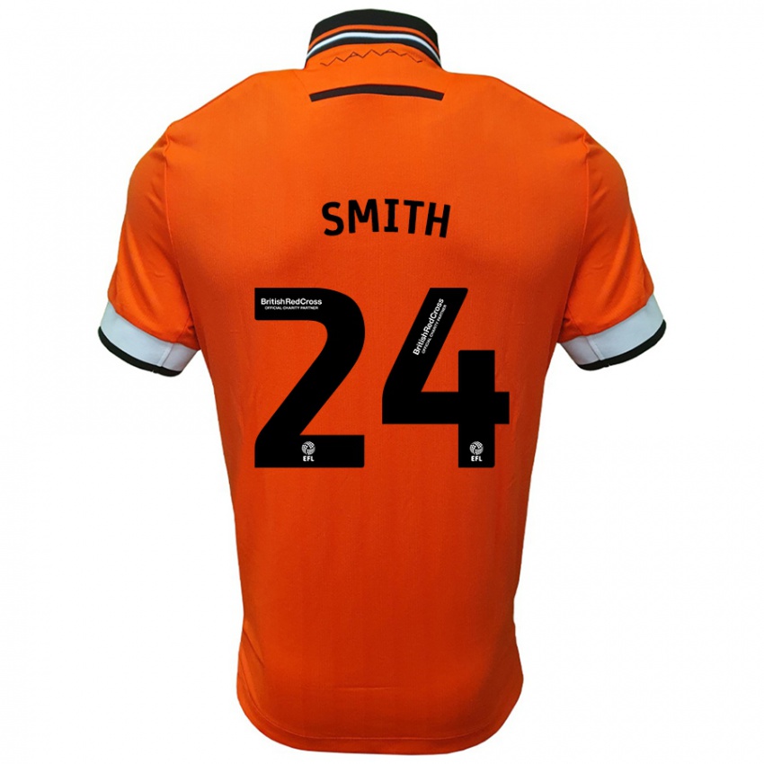 Uomo Maglia Michael Smith #24 Arancione Bianco Kit Gara Away 2024/25 Maglietta