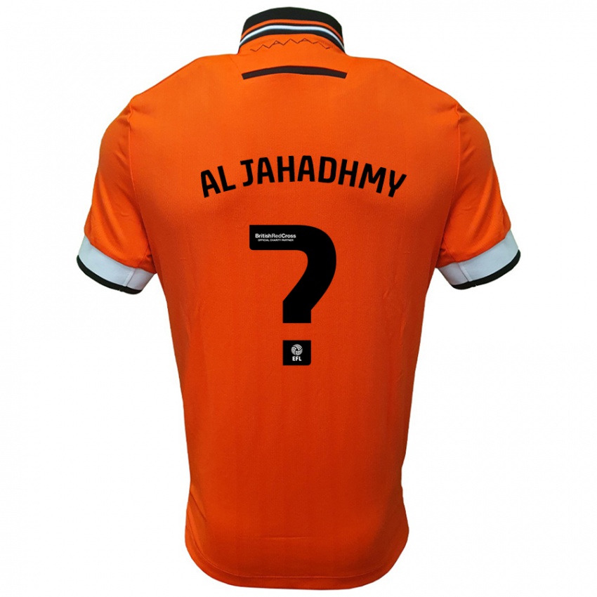 Uomo Maglia Murtadha Al-Jahadhmy #0 Arancione Bianco Kit Gara Away 2024/25 Maglietta