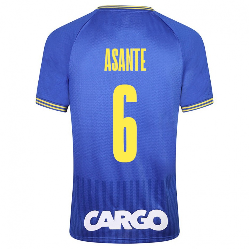 Uomo Maglia Tyrese Asante #6 Bianco Kit Gara Away 2024/25 Maglietta