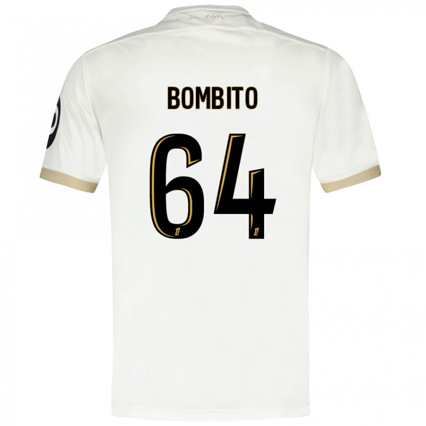 Uomo Maglia Moïse Bombito #64 Bianco Oro Kit Gara Away 2024/25 Maglietta