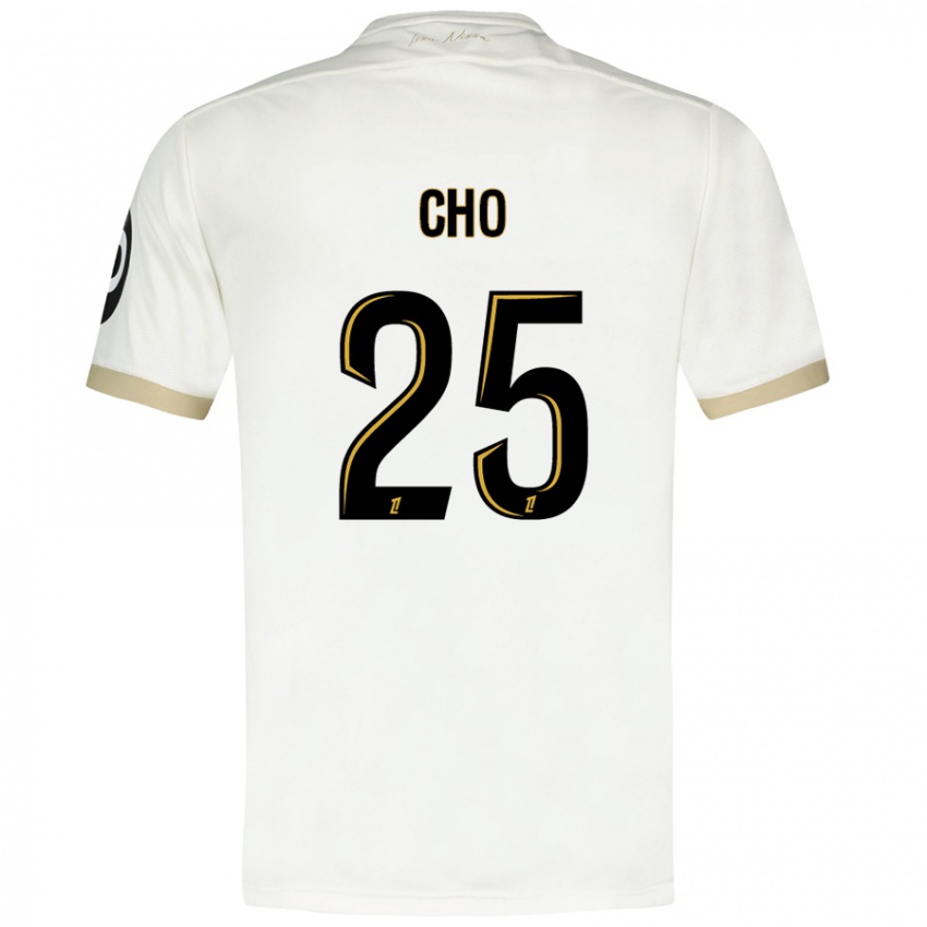 Uomo Maglia Mohamed-Ali Cho #25 Bianco Oro Kit Gara Away 2024/25 Maglietta