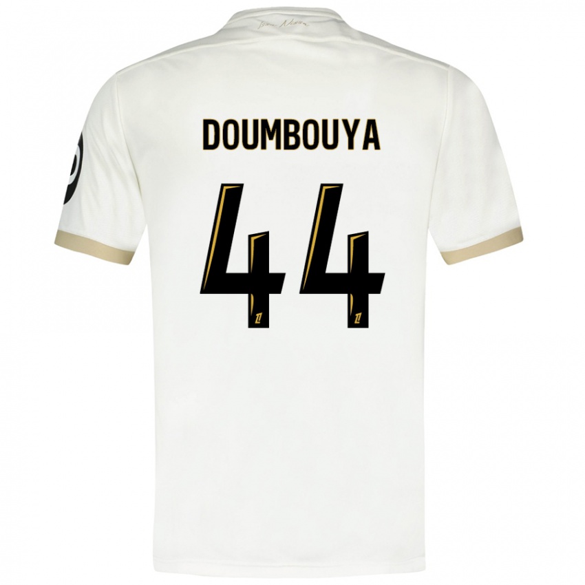 Uomo Maglia Amidou Doumbouya #44 Bianco Oro Kit Gara Away 2024/25 Maglietta