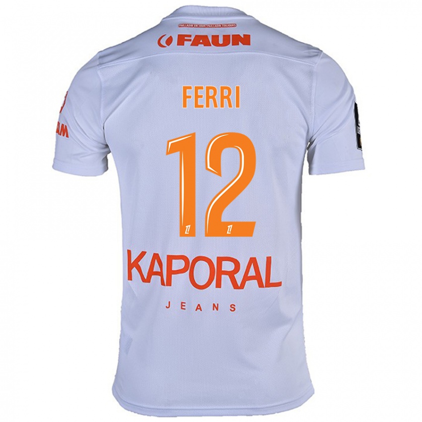 Uomo Maglia Jordan Ferri #12 Bianco Kit Gara Away 2024/25 Maglietta