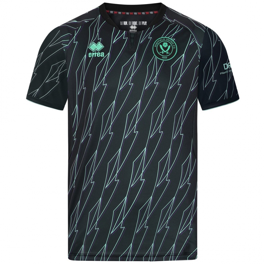 Uomo Maglia Levis Pitan #0 Nero Verde Kit Gara Away 2024/25 Maglietta