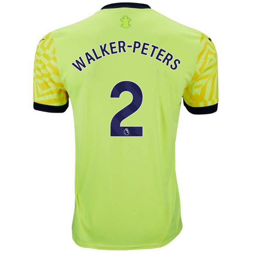 Uomo Maglia Kyle Walker-Peters #2 Giallo Kit Gara Away 2024/25 Maglietta