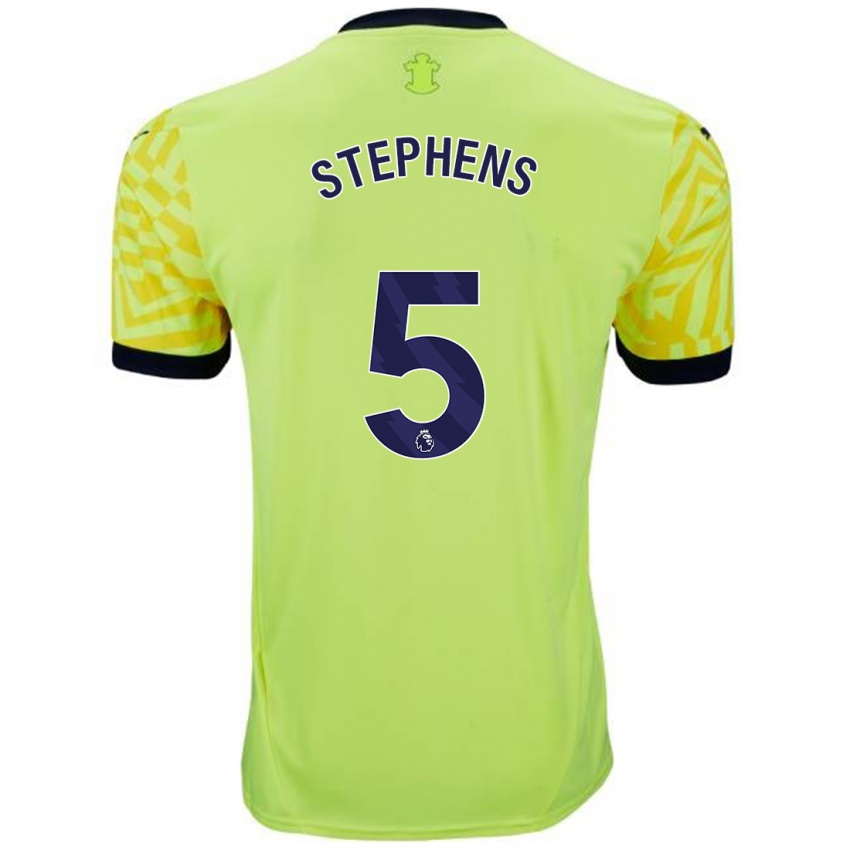 Uomo Maglia Jack Stephens #5 Giallo Kit Gara Away 2024/25 Maglietta