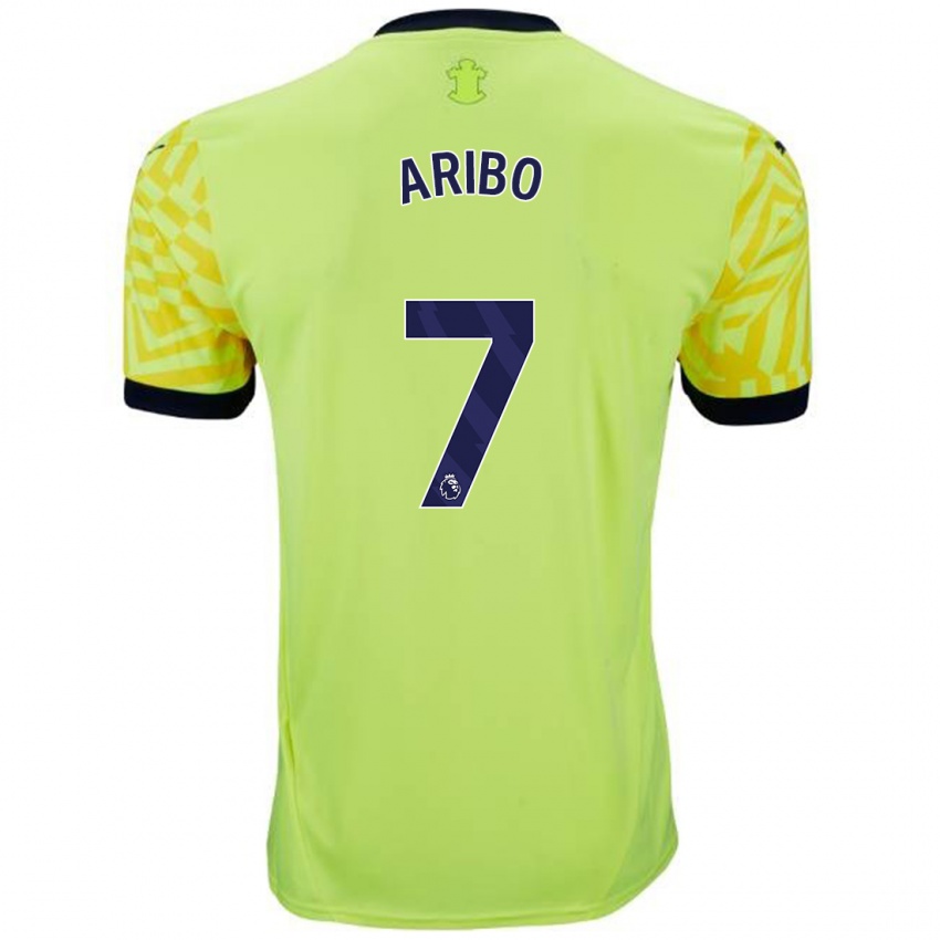 Uomo Maglia Joe Aribo #7 Giallo Kit Gara Away 2024/25 Maglietta