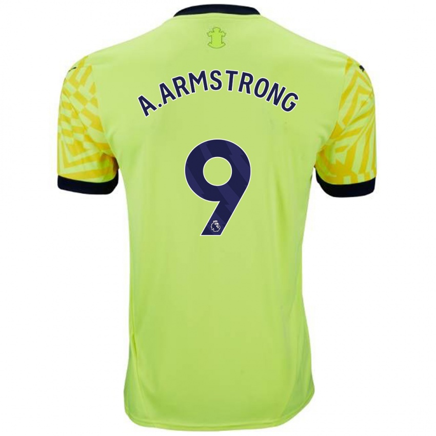 Uomo Maglia Adam Armstrong #9 Giallo Kit Gara Away 2024/25 Maglietta