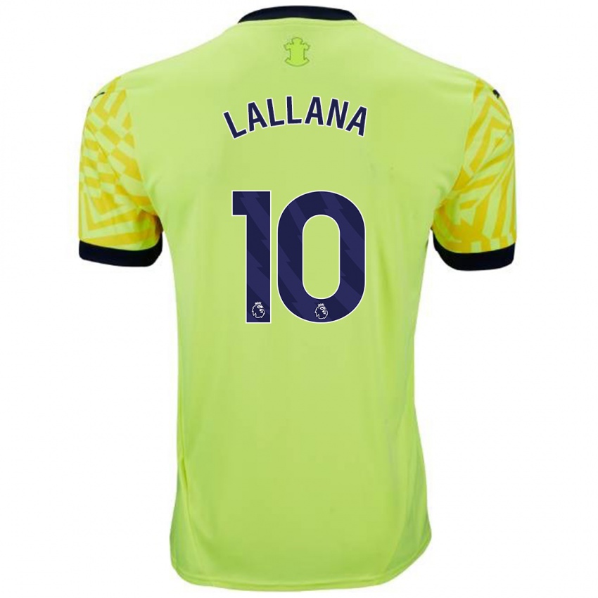 Uomo Maglia Adam Lallana #10 Giallo Kit Gara Away 2024/25 Maglietta