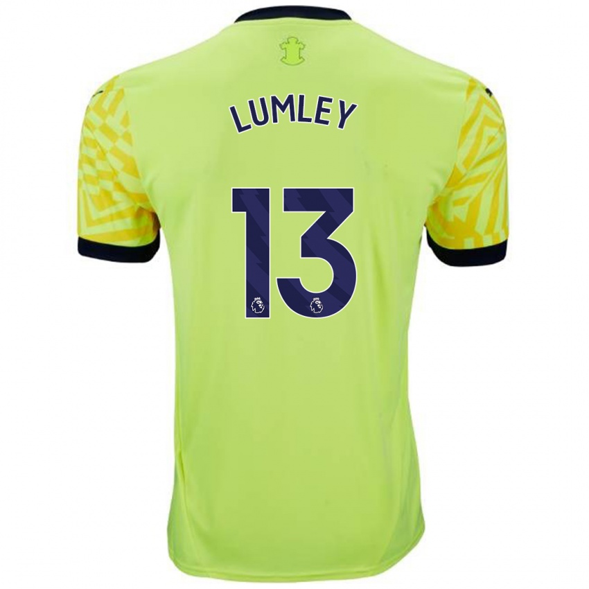 Uomo Maglia Joe Lumley #13 Giallo Kit Gara Away 2024/25 Maglietta