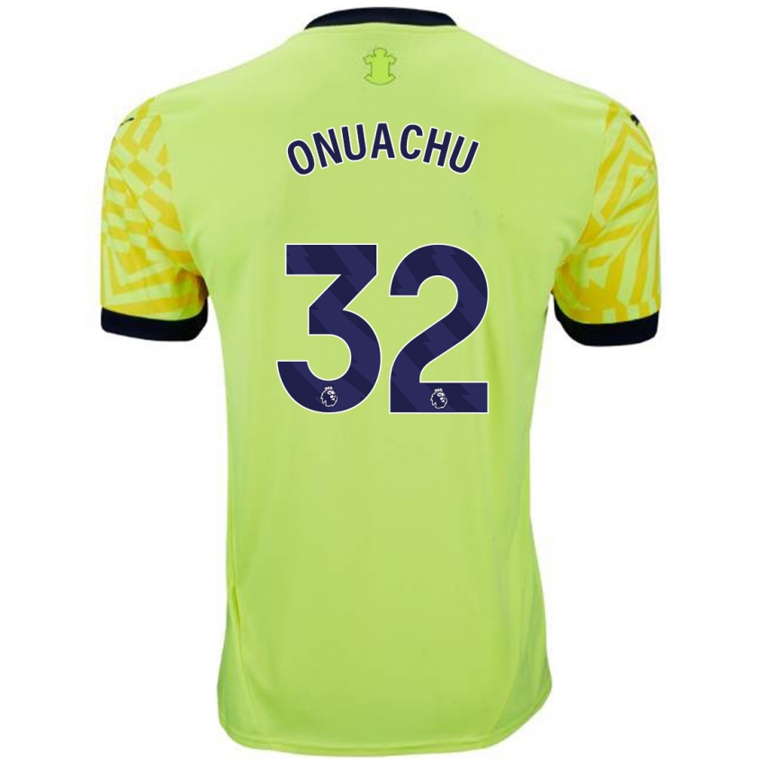 Uomo Maglia Paul Onuachu #32 Giallo Kit Gara Away 2024/25 Maglietta