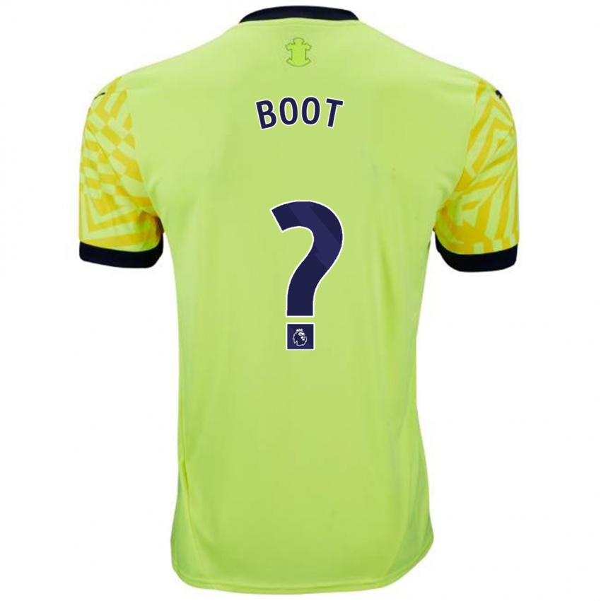 Uomo Maglia Nathanael Boot #0 Giallo Kit Gara Away 2024/25 Maglietta