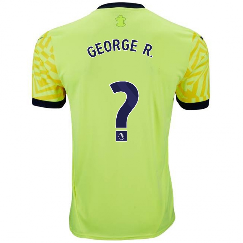 Uomo Maglia George Robinson #0 Giallo Kit Gara Away 2024/25 Maglietta