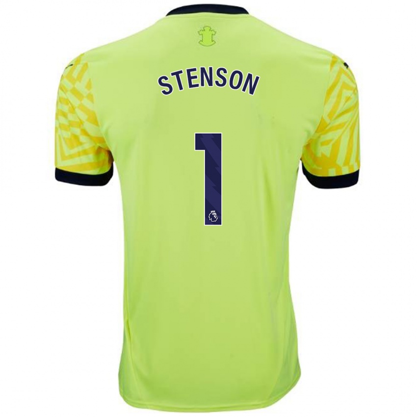 Uomo Maglia Fran Stenson #1 Giallo Kit Gara Away 2024/25 Maglietta