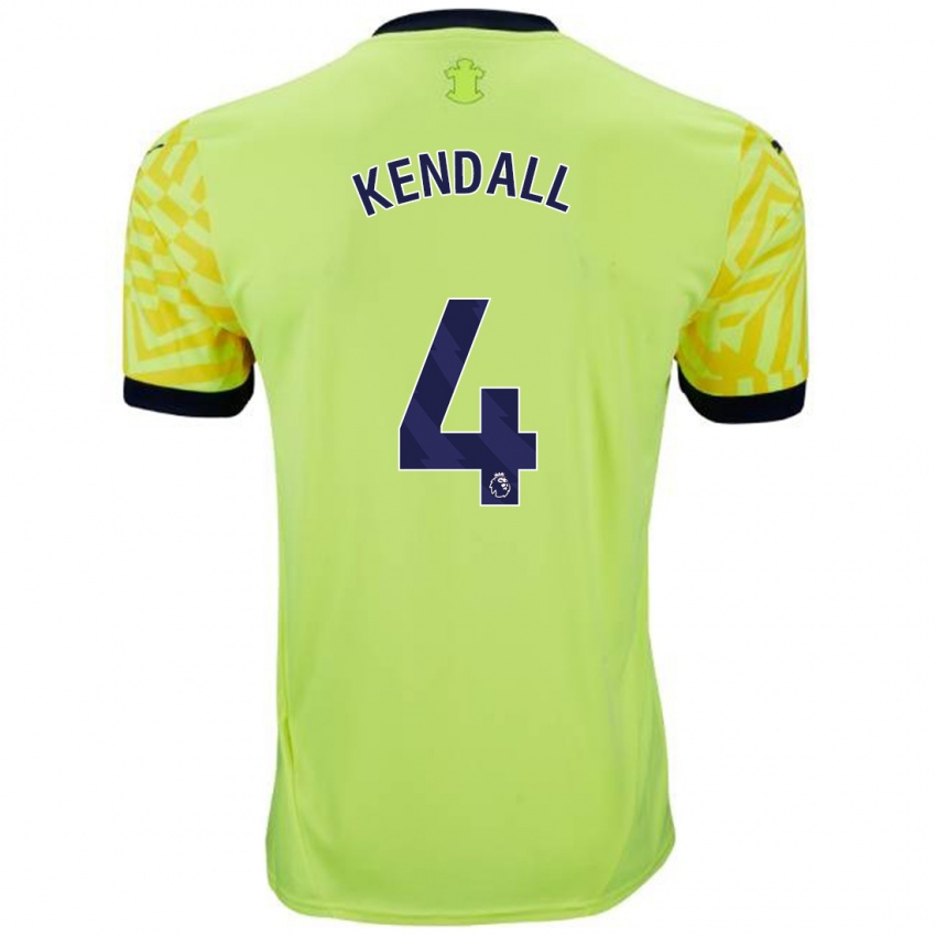 Uomo Maglia Lucia Kendall #4 Giallo Kit Gara Away 2024/25 Maglietta