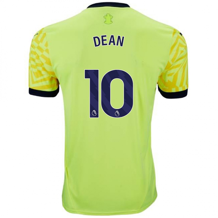 Uomo Maglia Rianna Dean #10 Giallo Kit Gara Away 2024/25 Maglietta