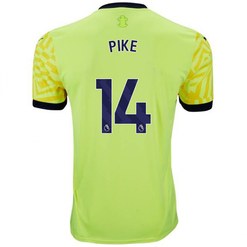 Uomo Maglia Molly Pike #14 Giallo Kit Gara Away 2024/25 Maglietta