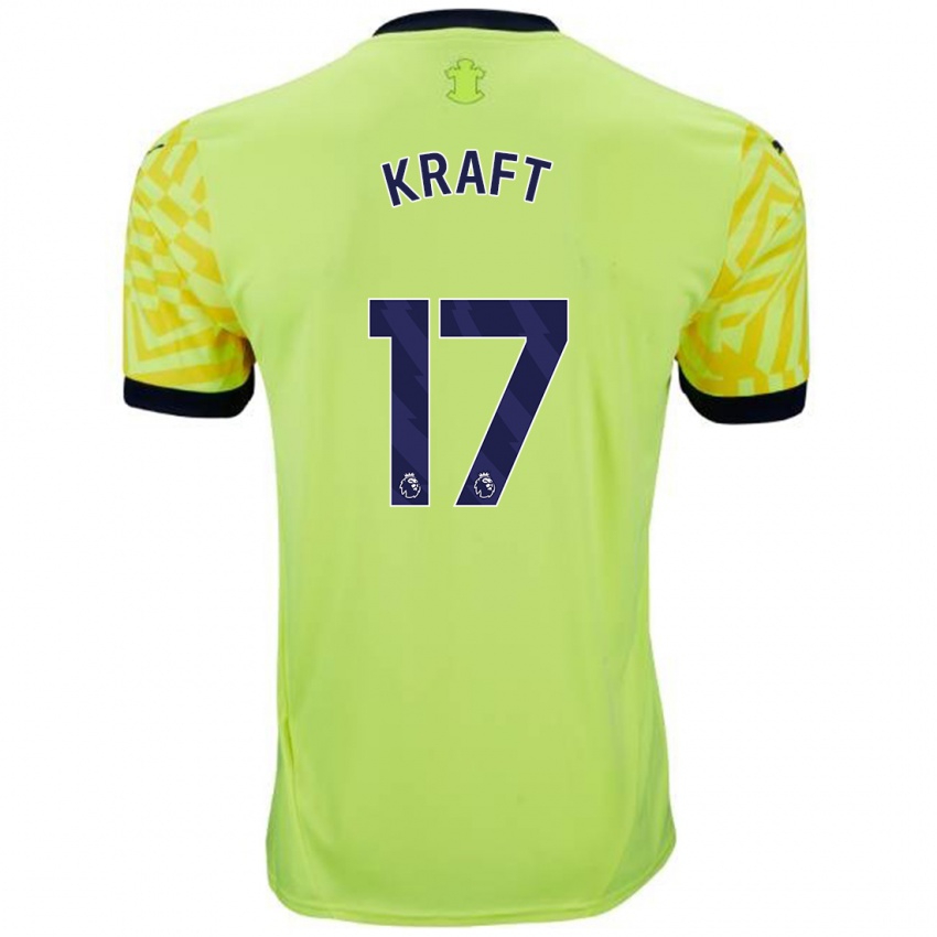 Uomo Maglia Emily Kraft #17 Giallo Kit Gara Away 2024/25 Maglietta