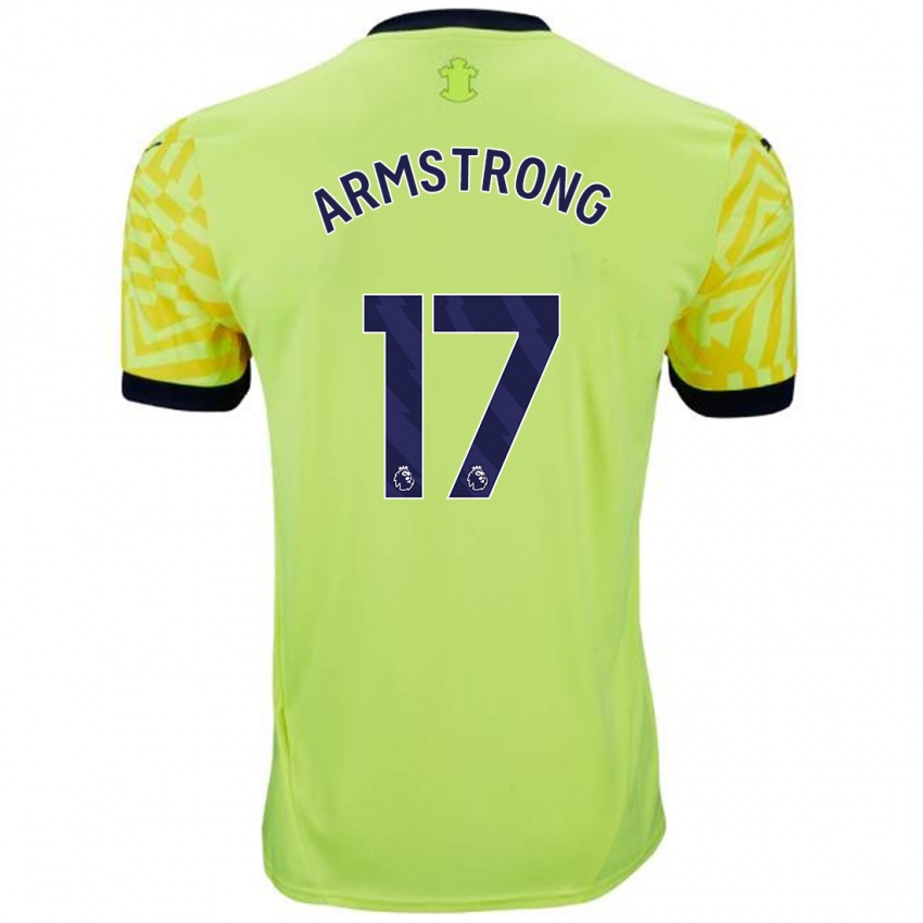 Uomo Maglia Stuart Armstrong #17 Giallo Kit Gara Away 2024/25 Maglietta