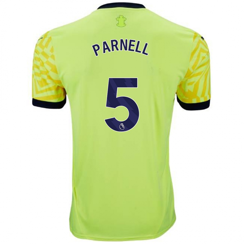 Uomo Maglia Rosanna Parnell #5 Giallo Kit Gara Away 2024/25 Maglietta