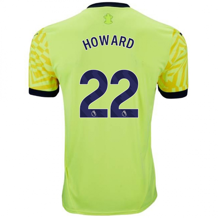 Uomo Maglia Bethany-May Howard #22 Giallo Kit Gara Away 2024/25 Maglietta