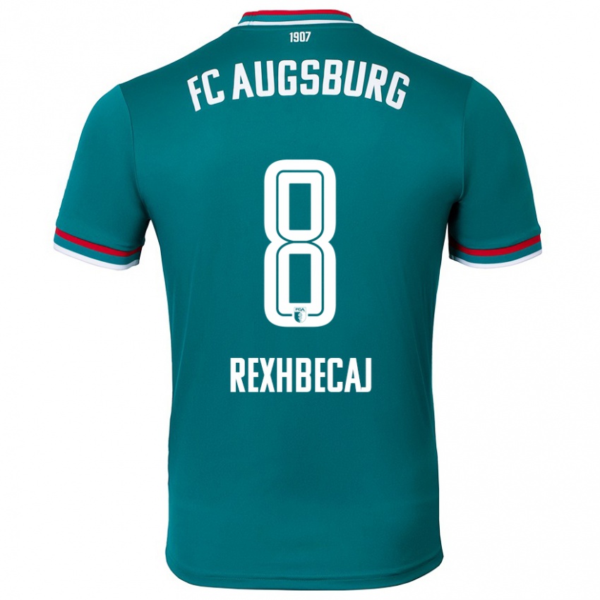 Uomo Maglia Elvis Rexhbecaj #8 Verde Scuro Kit Gara Away 2024/25 Maglietta