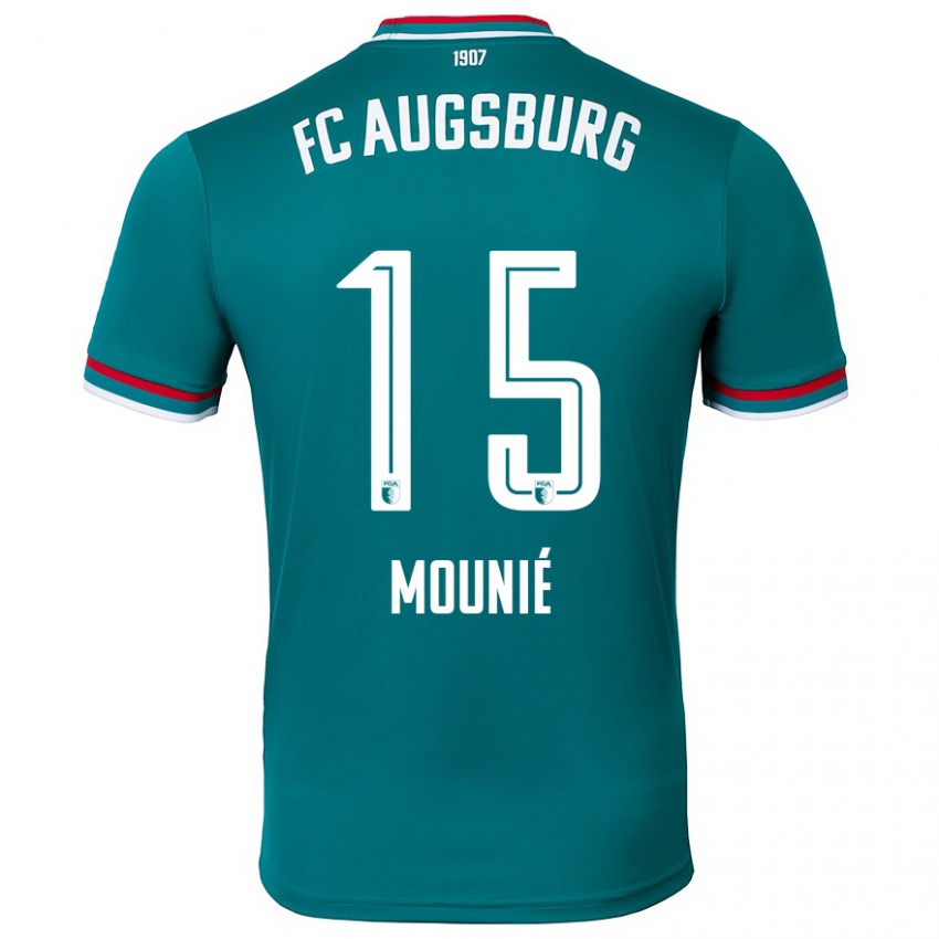 Uomo Maglia Steve Mounié #15 Verde Scuro Kit Gara Away 2024/25 Maglietta