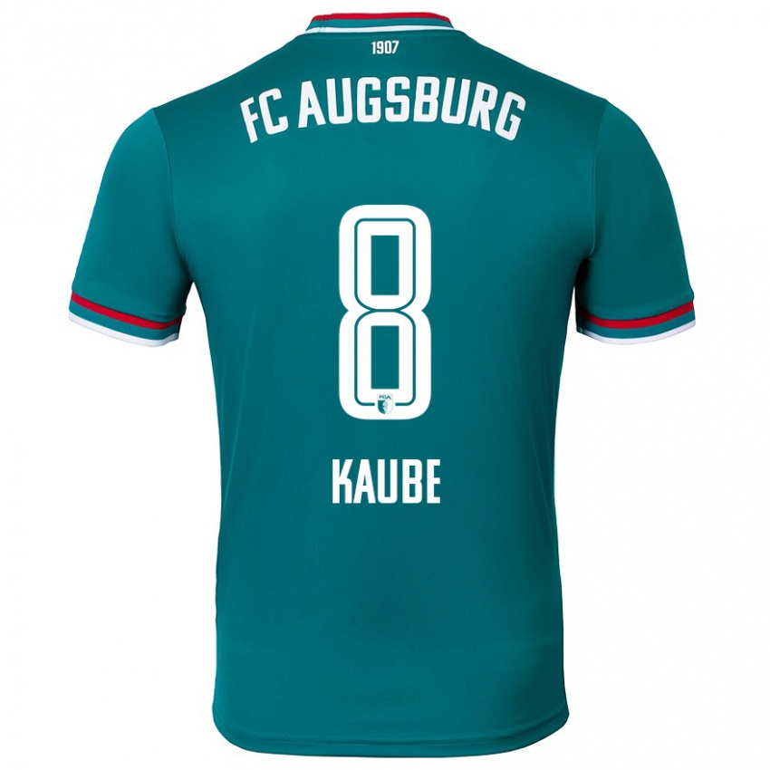 Uomo Maglia Moritz Kaube #8 Verde Scuro Kit Gara Away 2024/25 Maglietta