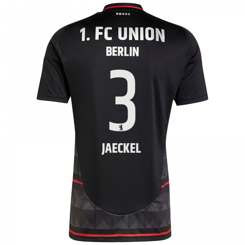 Uomo Maglia Paul Jaeckel #3 Nero Kit Gara Away 2024/25 Maglietta