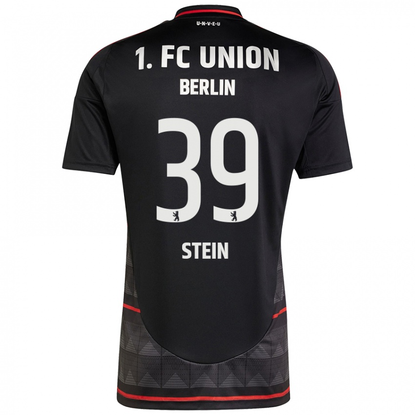 Uomo Maglia Yannic Stein #39 Nero Kit Gara Away 2024/25 Maglietta