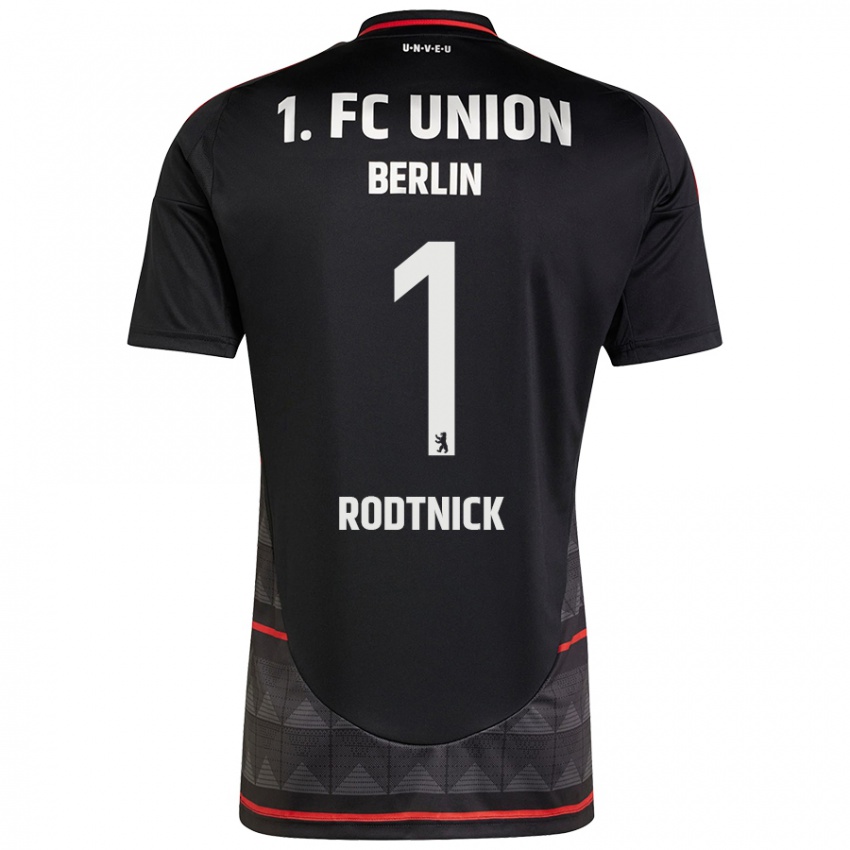 Uomo Maglia Jaden Rodtnick #1 Nero Kit Gara Away 2024/25 Maglietta