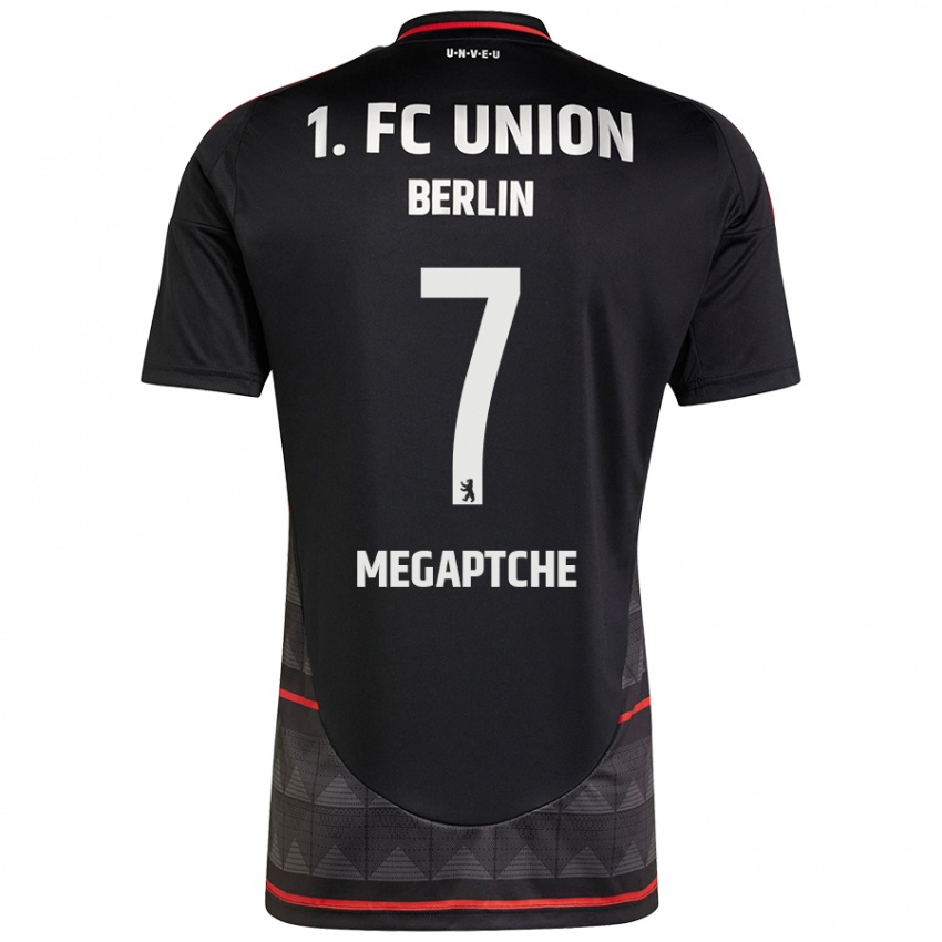 Uomo Maglia Yann Megaptche #7 Nero Kit Gara Away 2024/25 Maglietta